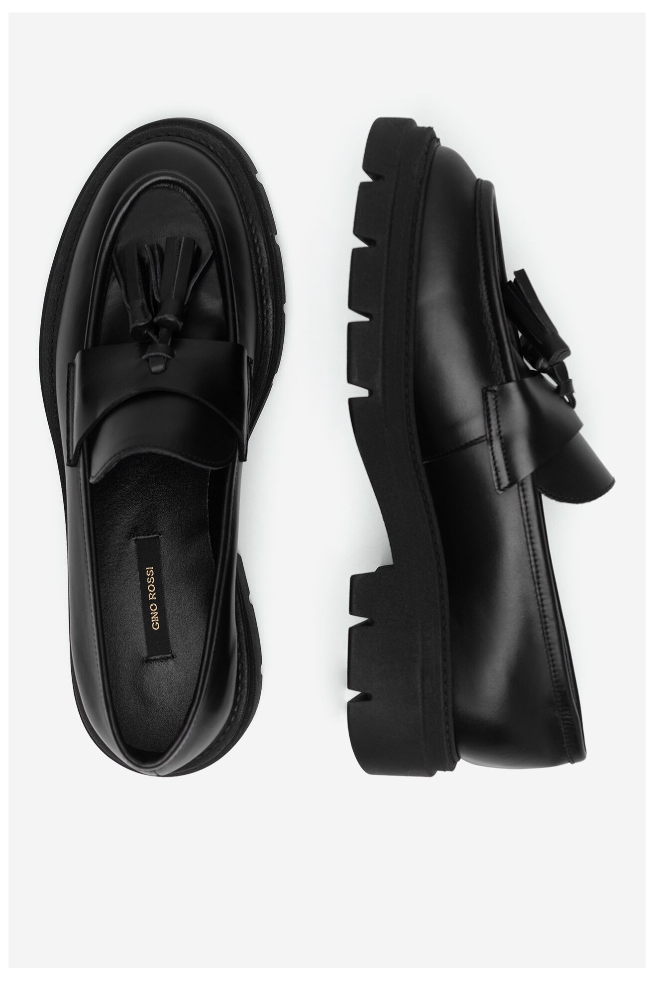 Mokasíny Gino Rossi GRACE-I24-26375NB ČERNÁ