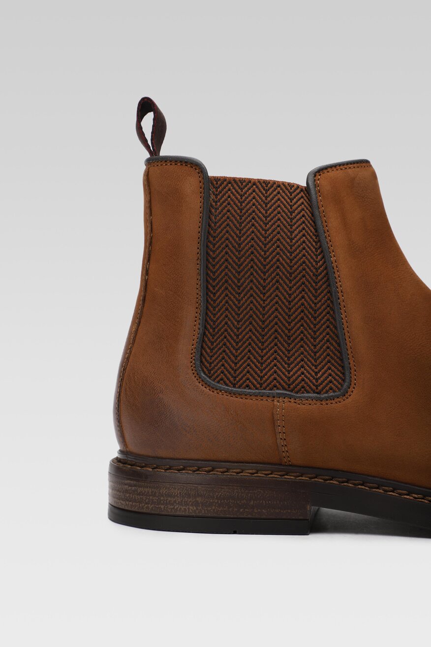 
                Gino Rossi - Skórzane botki brązowe - 5903698868028