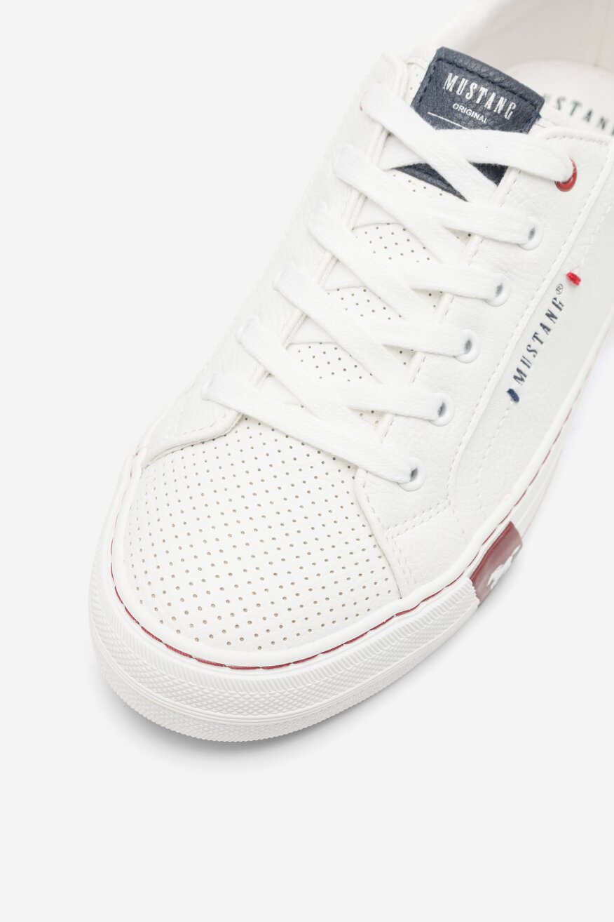 Mustang - Półbuty białe - 5904862666020