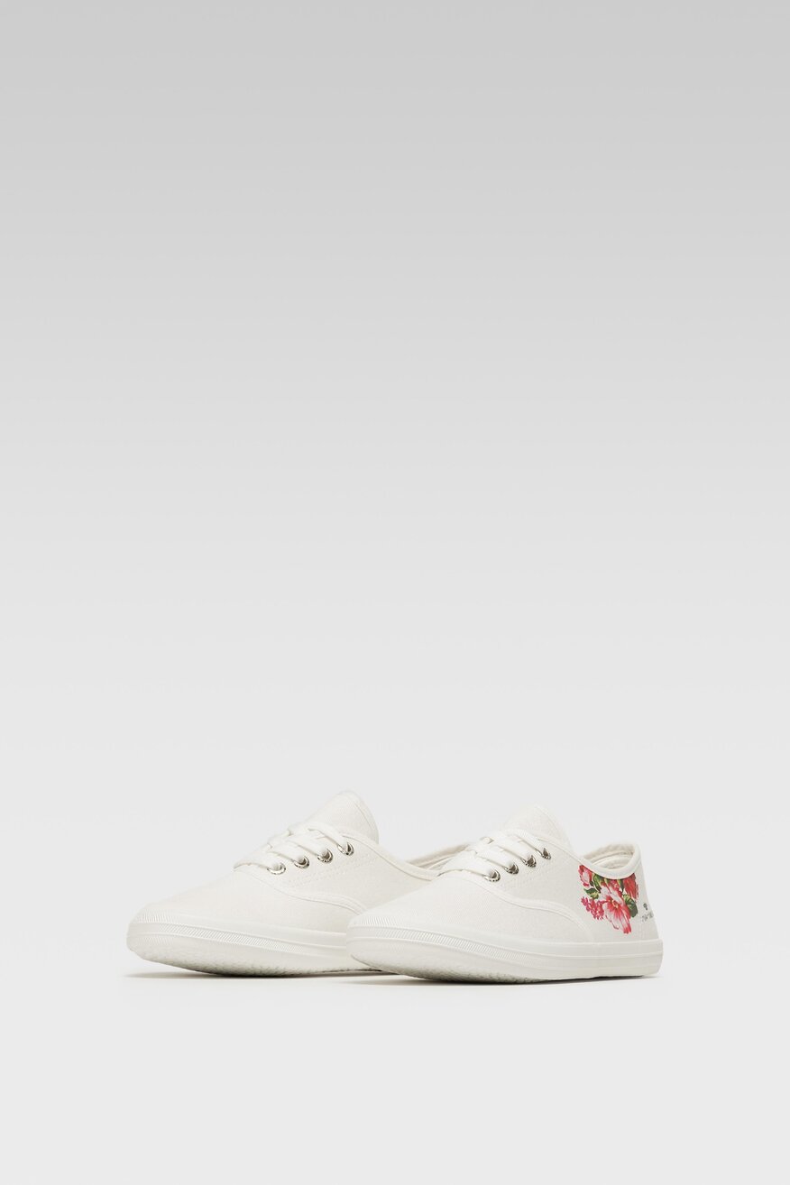 
                Tom Tailor - Trampki z printem białe - 5904248538545