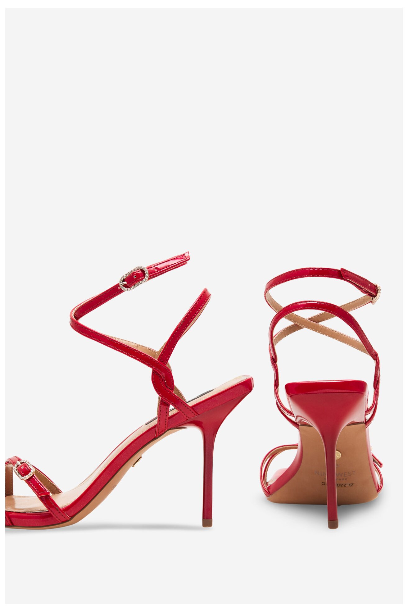 Sandały NINE WEST ZL23014CC Czerwony