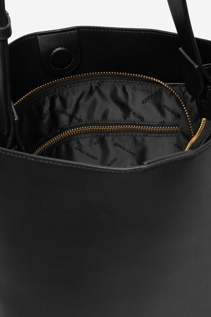 
                Дамска чанта Gino Rossi ЧЕРЕН - 5906751623527