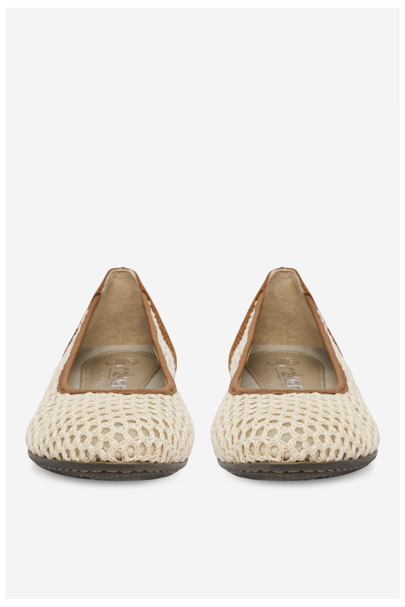 Baleriny Rieker CEO-51960-60 Beżowy