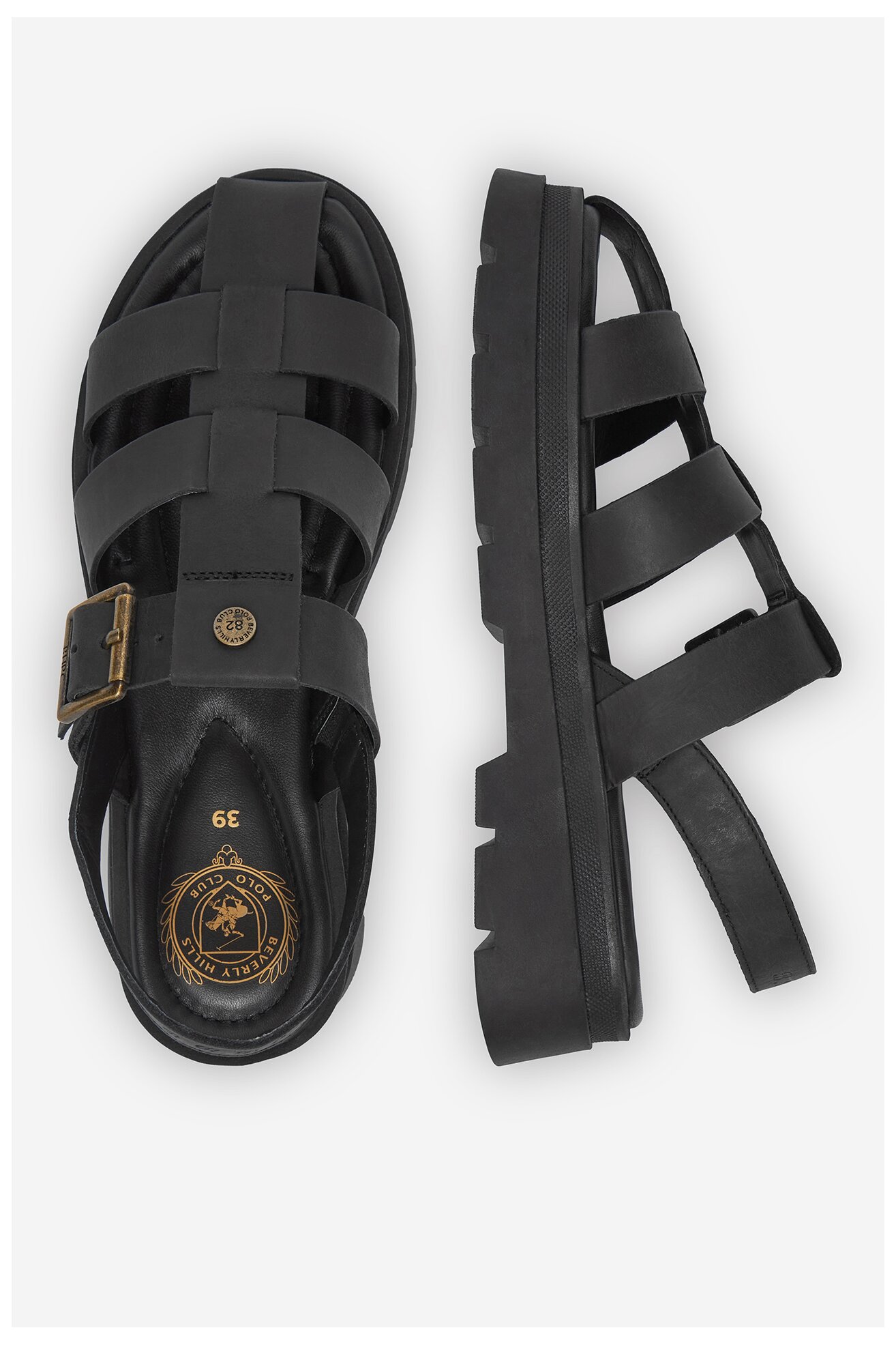 Sandały Beverly Hills Polo Club WI34-HARPER-02 Czarny