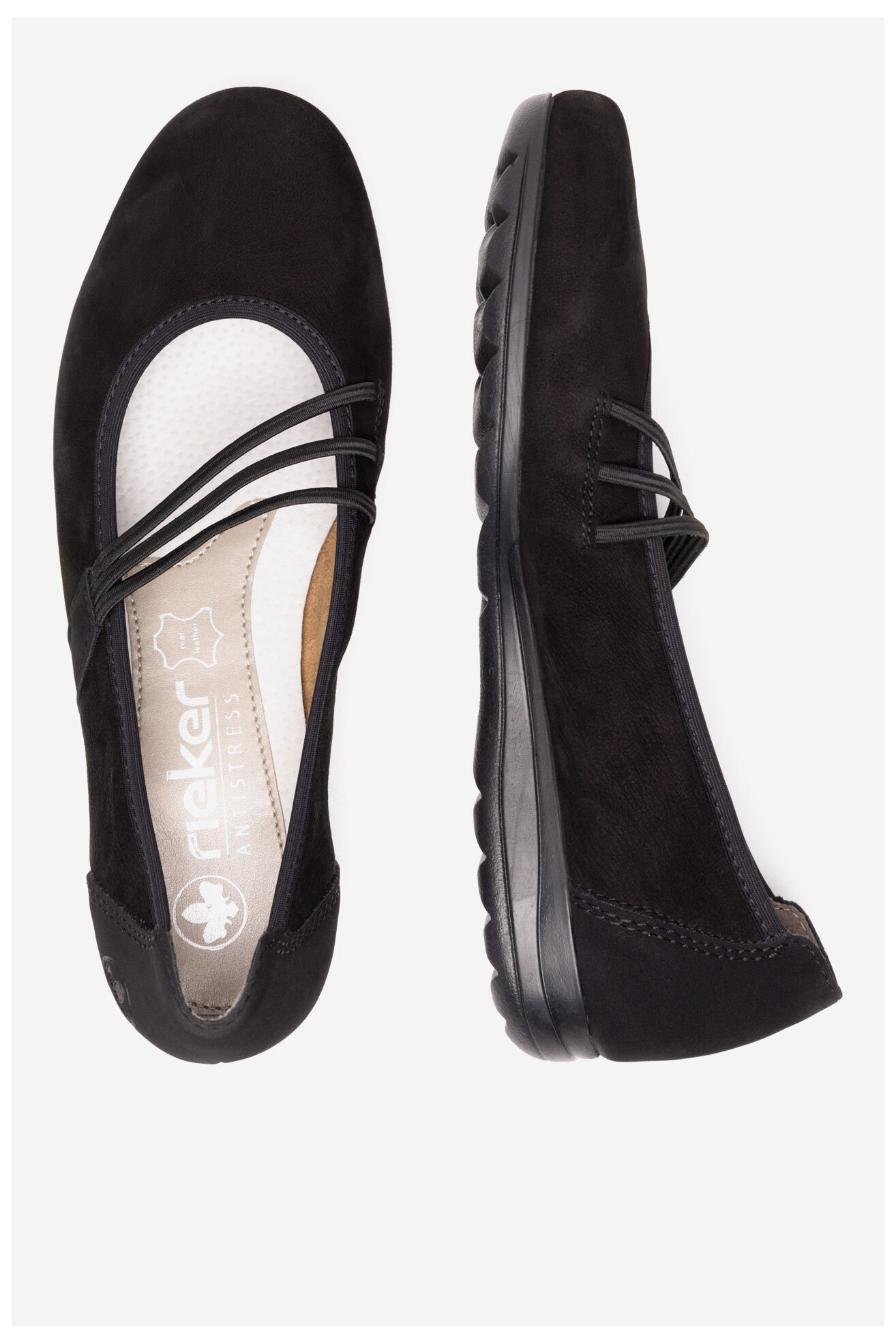 Балетки Rieker L9369-00 ЧОРНИЙ