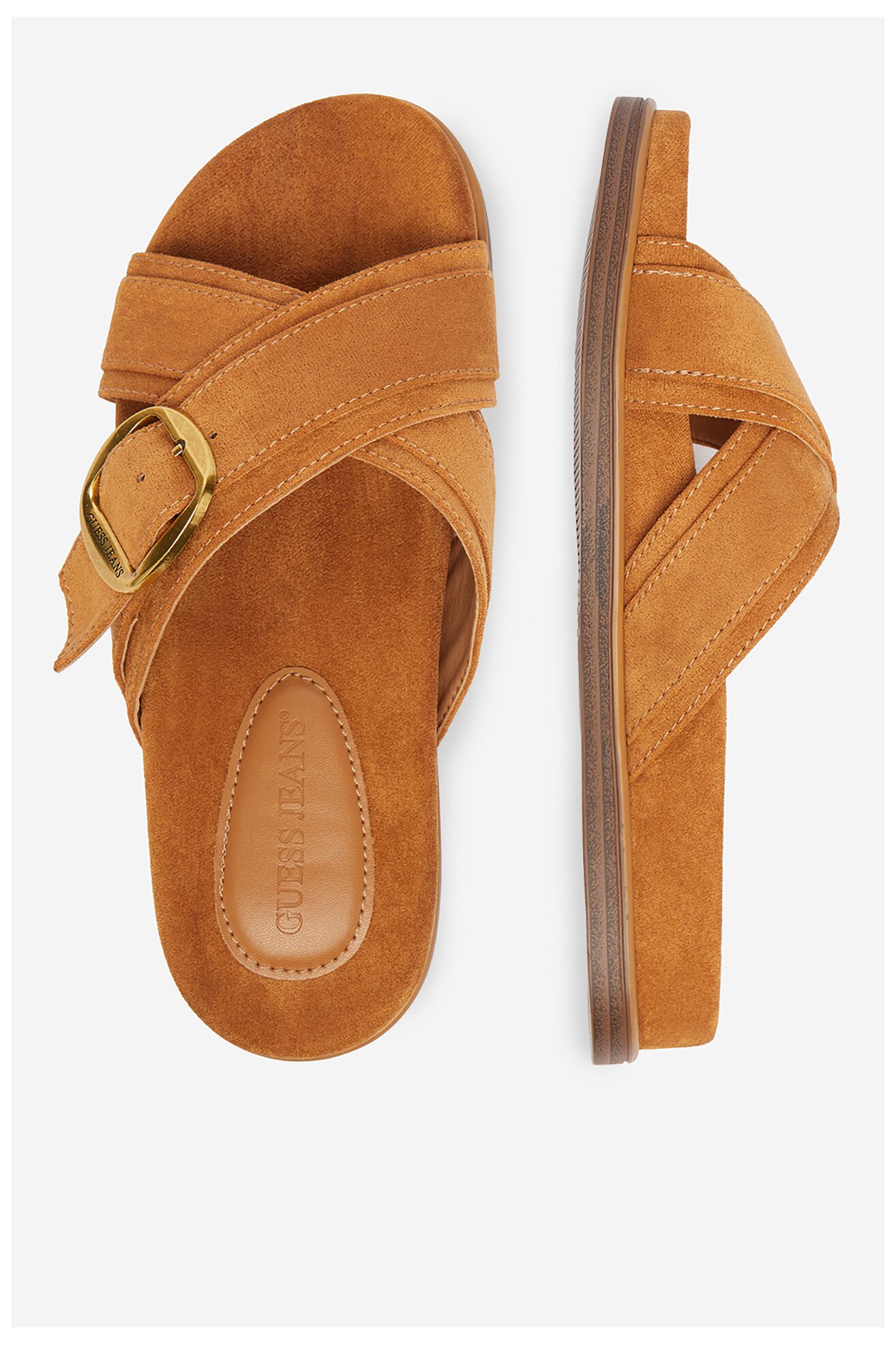 Klapki GUESS JEANS CEO-HY1001-6 Camel