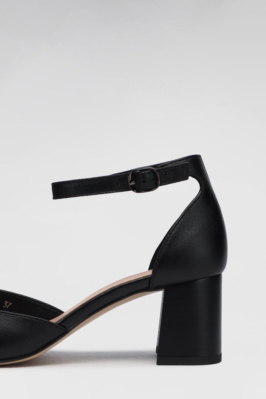 Lasocki - Skórzane czółenka na obcasie - 5903698312675