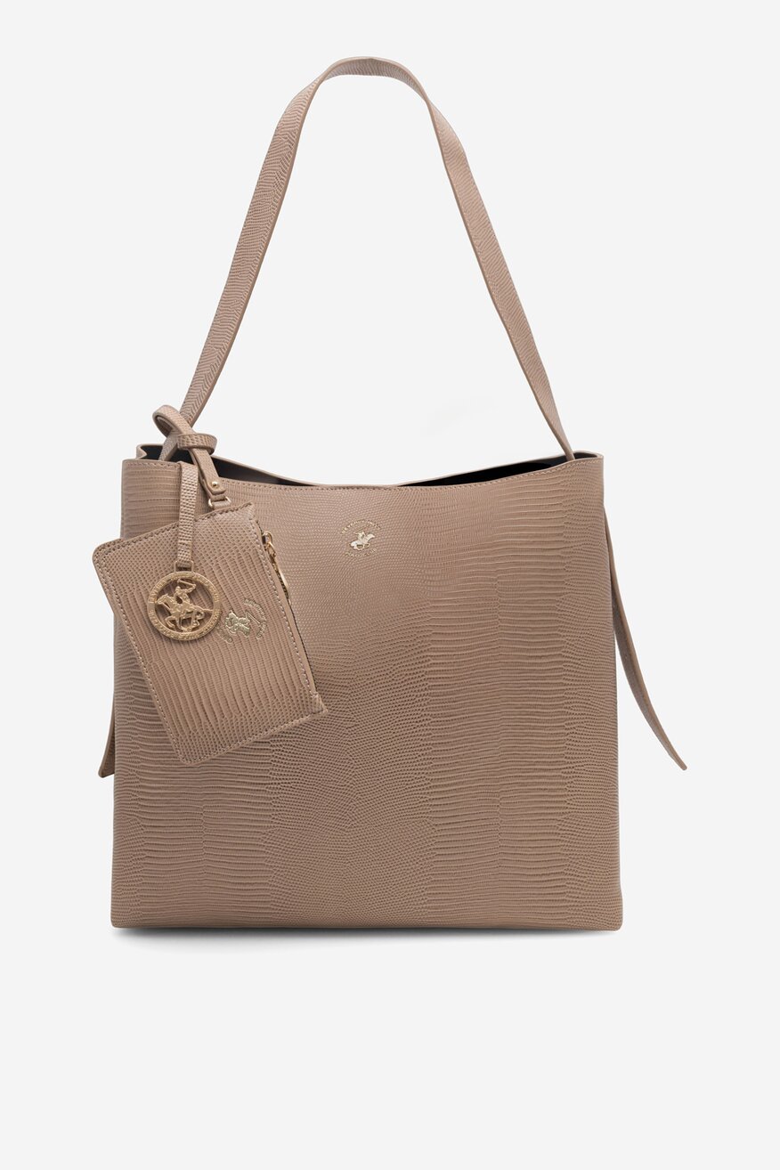 Дамска чанта Beverly Hills Polo Club БЕЖОВ - 5905588701828