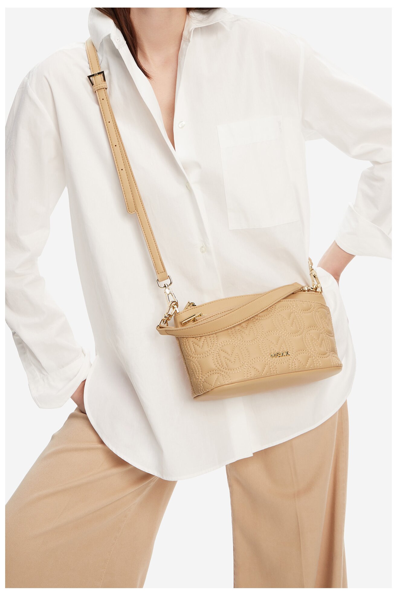 Torebka Mexx C-MEXX-M-002-08 Beżowy ciemny