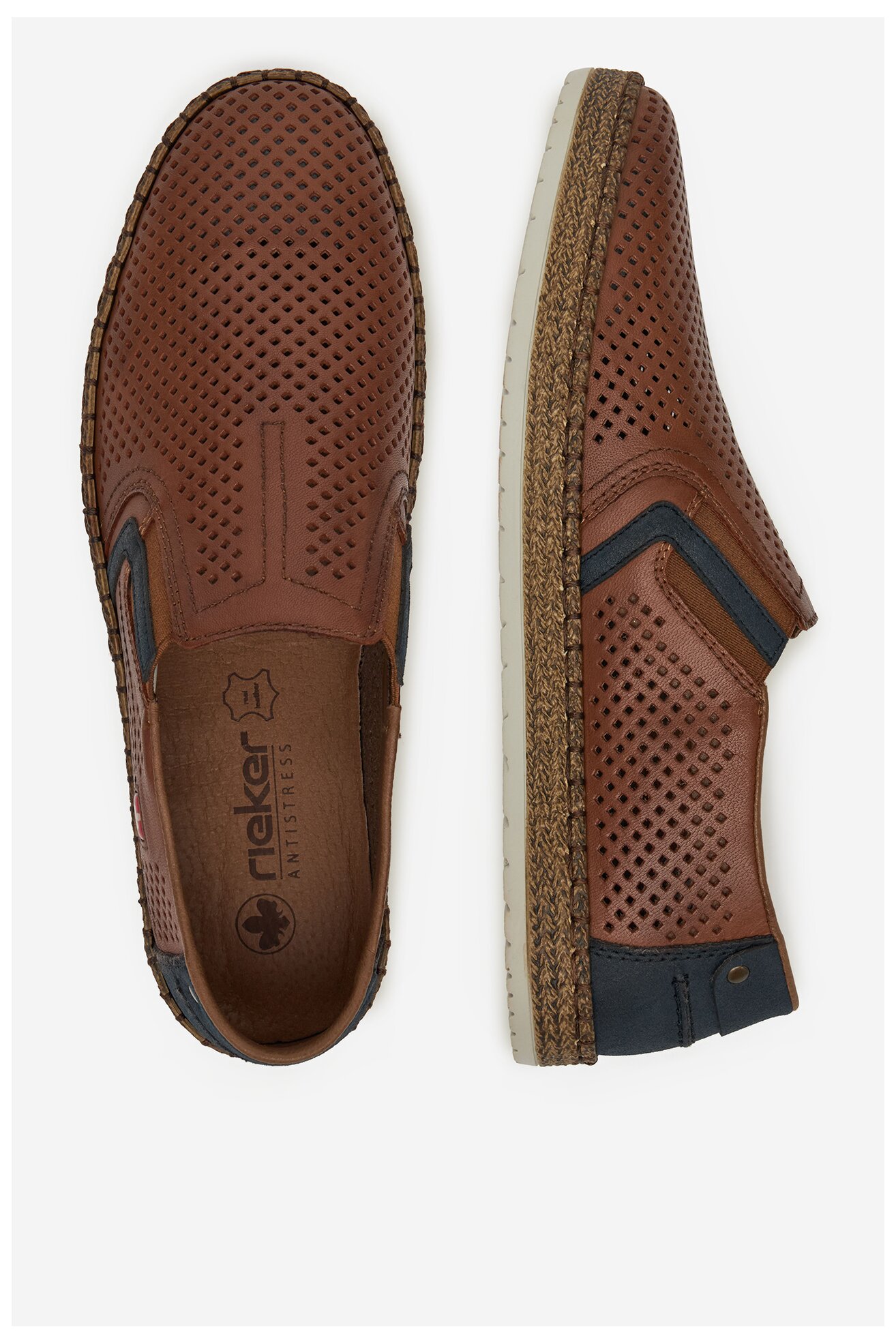 Espadrilky Rieker B5297-24 HNĚDÁ