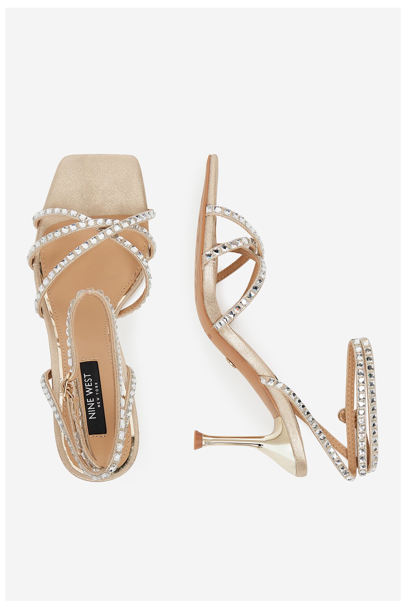 Sandały NINE WEST SM237-011A Złoty