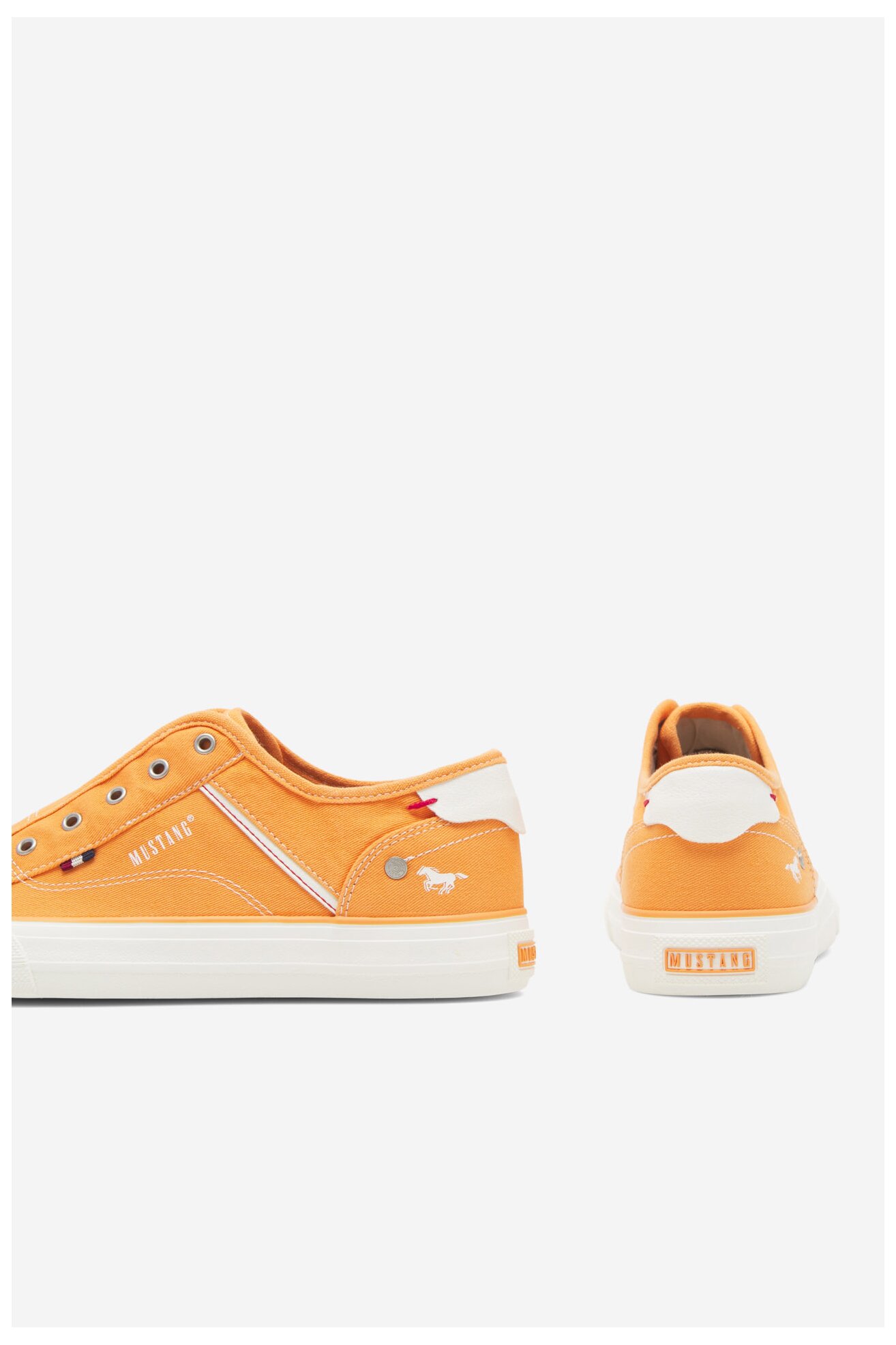 Plátěná obuv Mustang 1272-402-61 ORANŽOVÁ