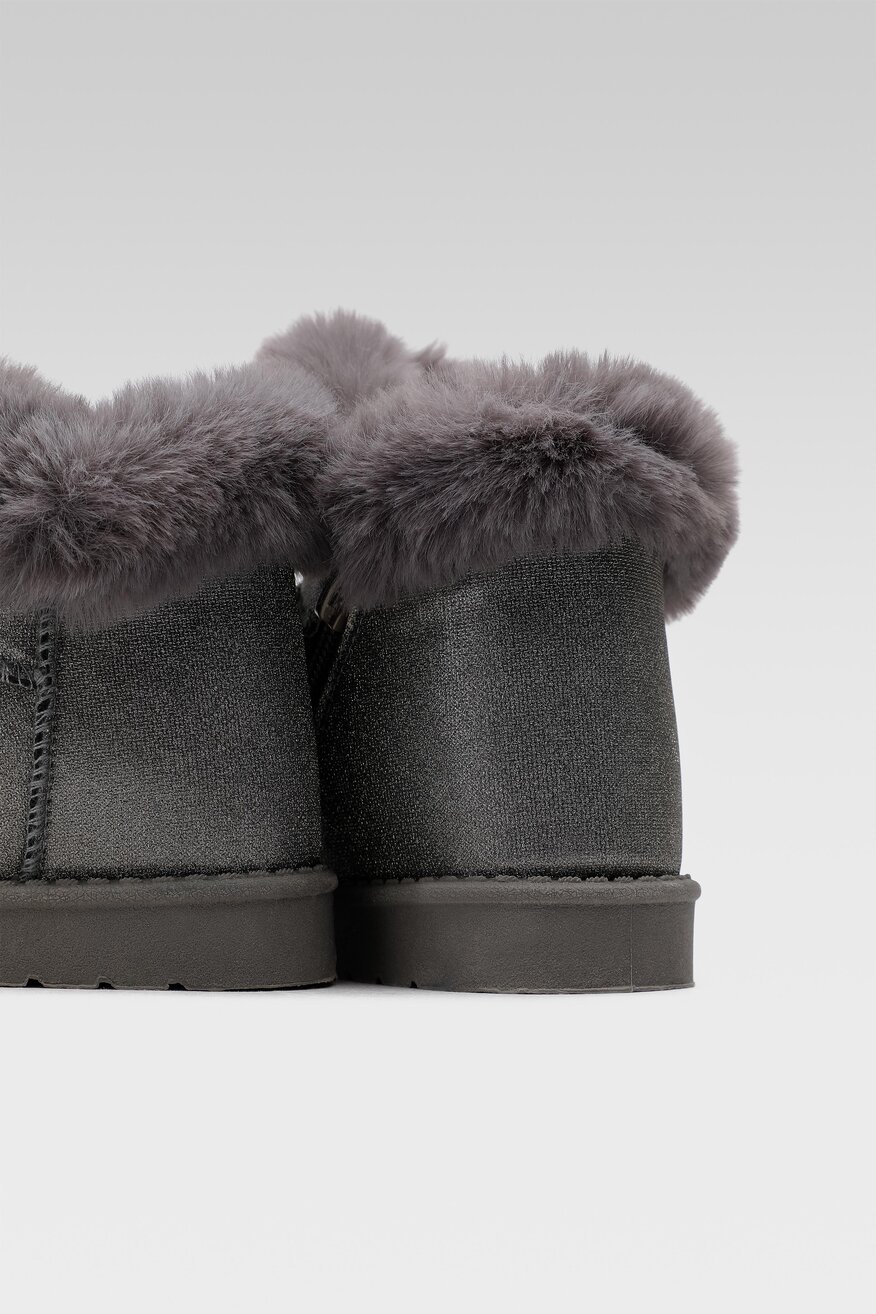 
                Botki Nelli Blu - Śniegowce ocieplane Szary - 5904862392547