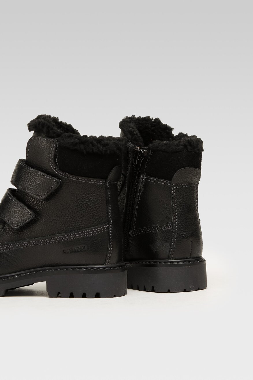 
                Lasocki Kids - Skórzane trzewiki czarne - 5904862383163