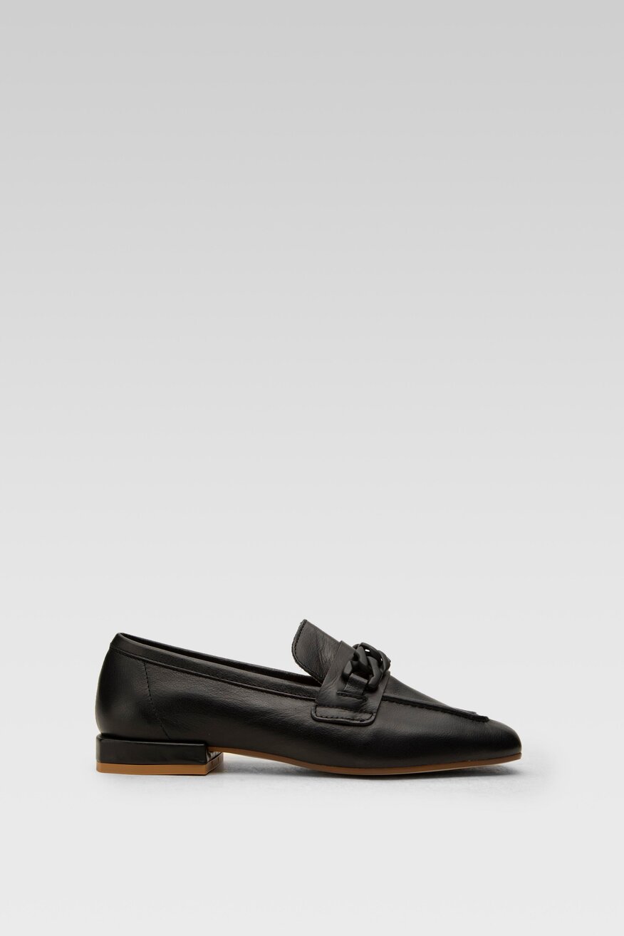 Gino Rossi - Loafersy skórzane z łańcuchem - 5904248293574