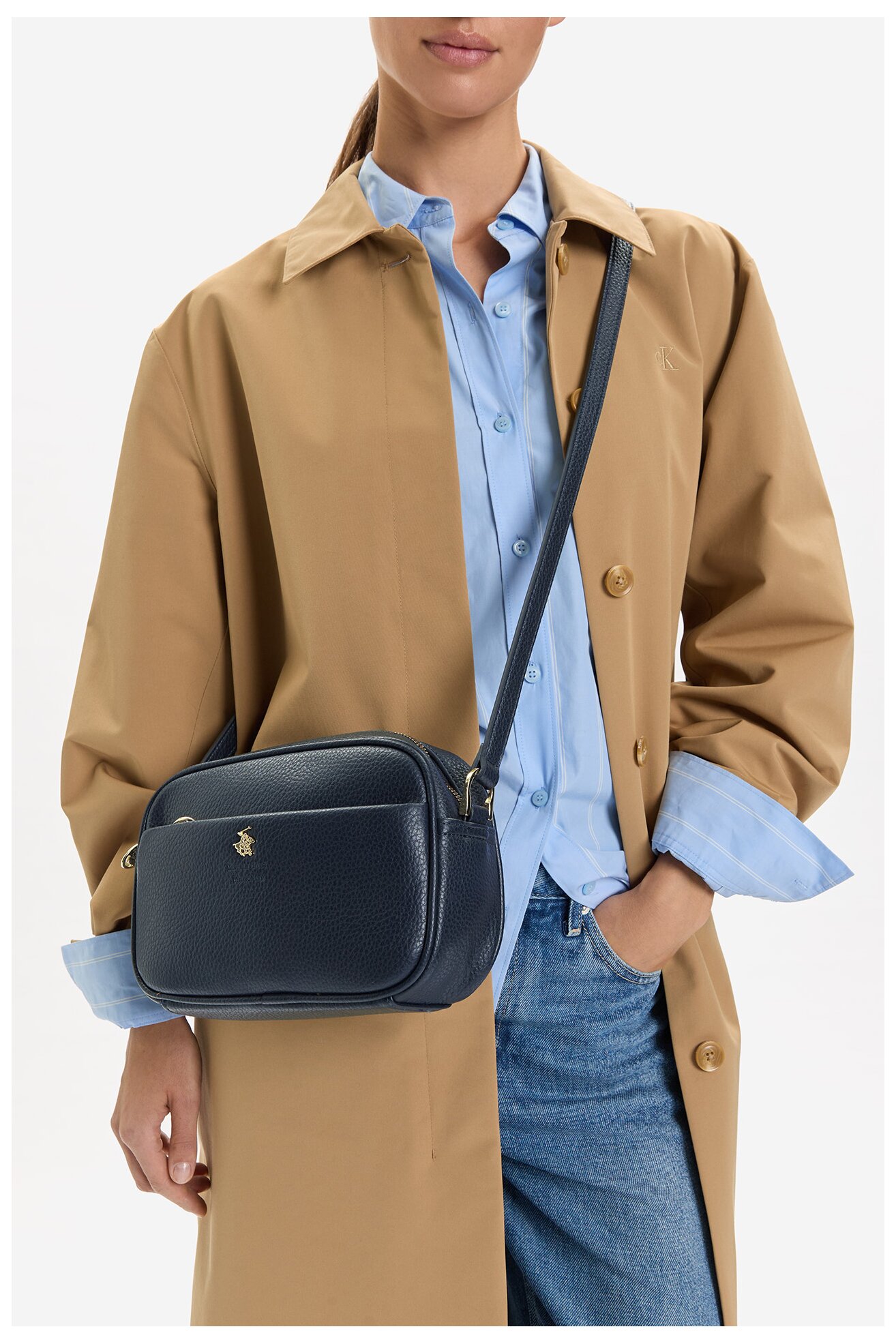 Kézitáska Beverly Hills Polo Club CEO-BHPC-C-012-08 SÖTÉTKÉK