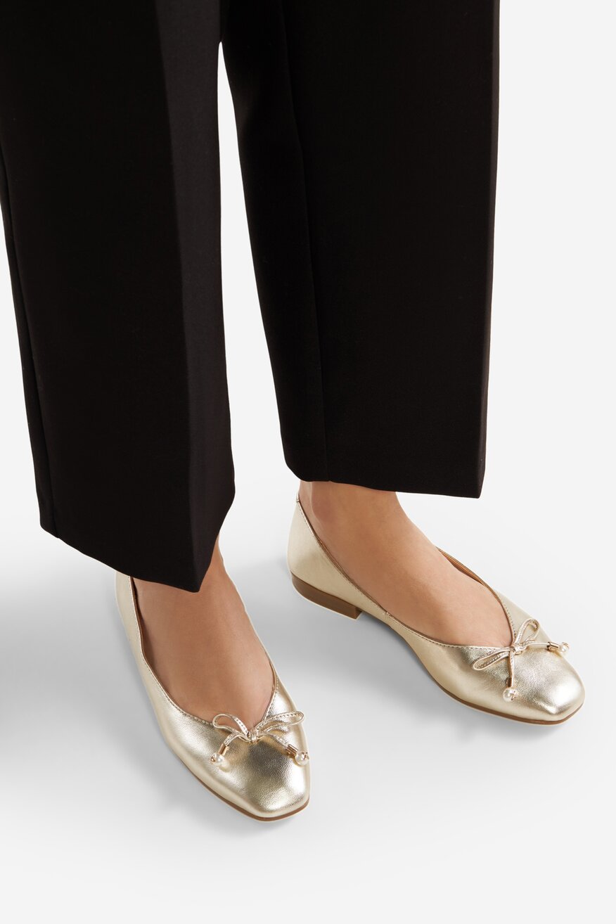 
                Lasocki - Baleriny skórzane - 5903698602974