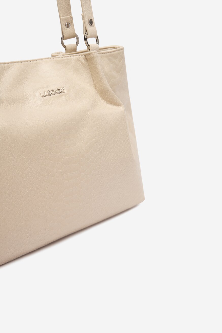 Дамска чанта Lasocki СЛОНОВА КОСТ - 5906751564745