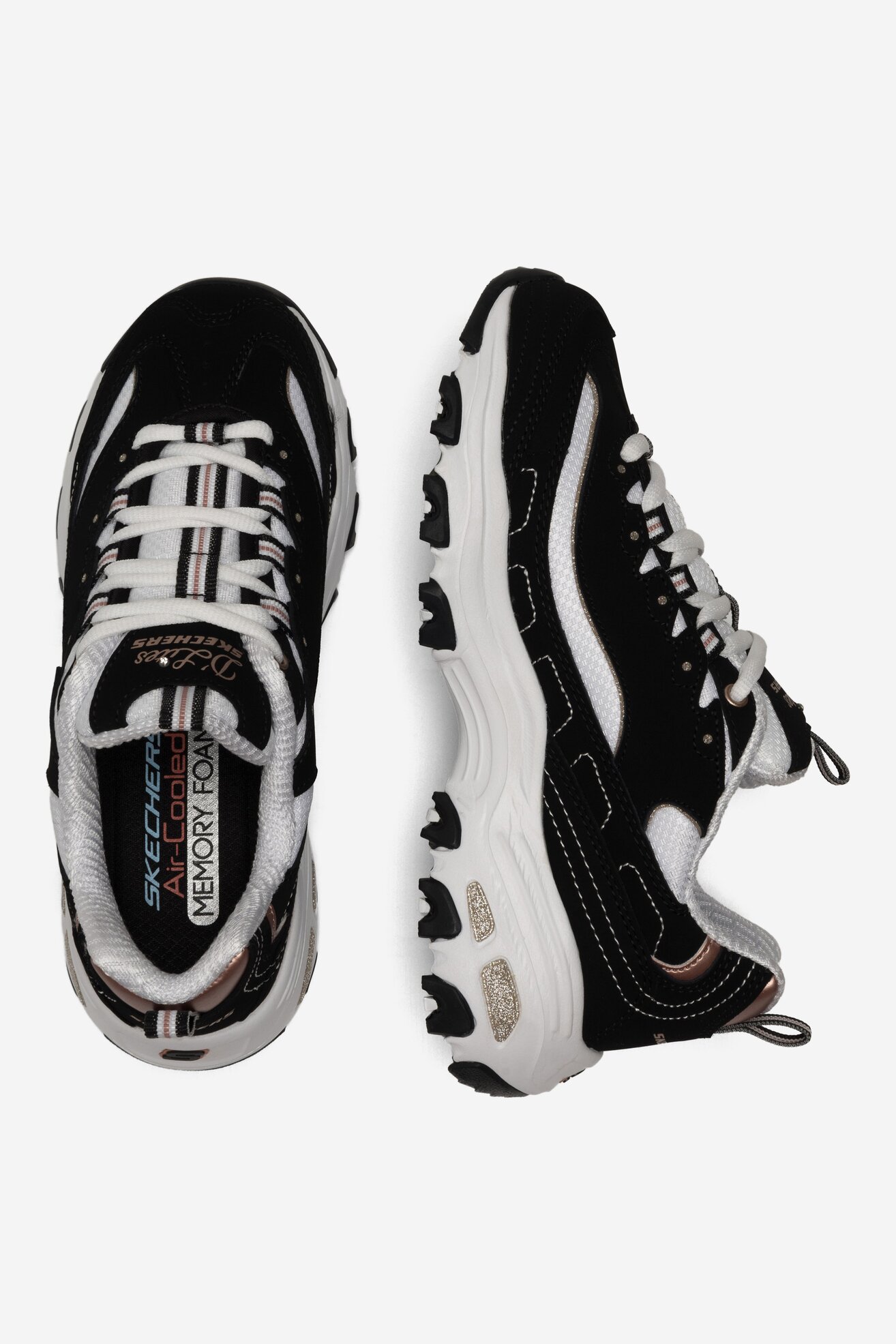 Obuwie sportowe Skechers D'LITES 13154 BKRG Czarny