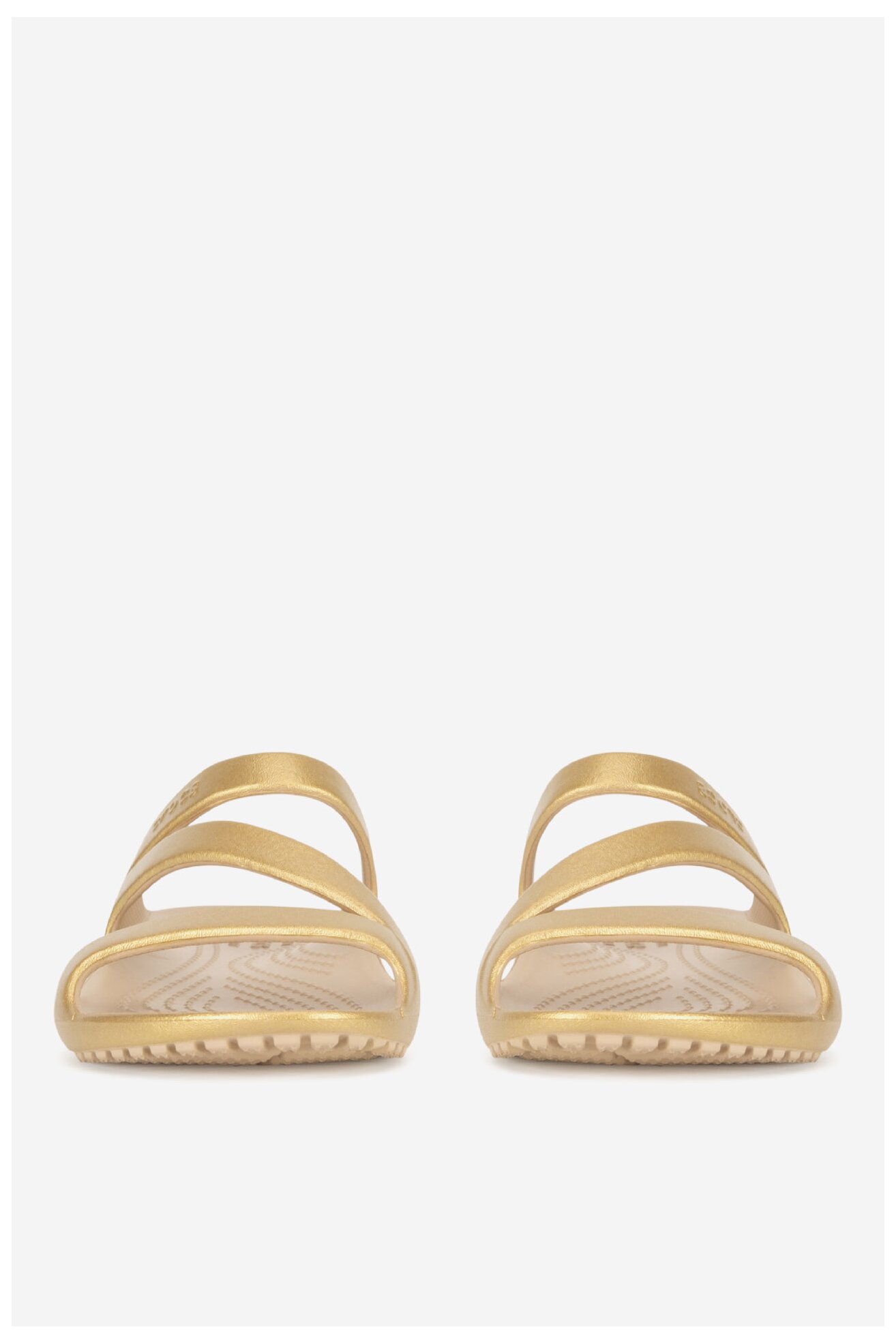 Klapki basenowe Crocs C-KADEE II MATELLIC SANDAL W 210147-710 Złoty
