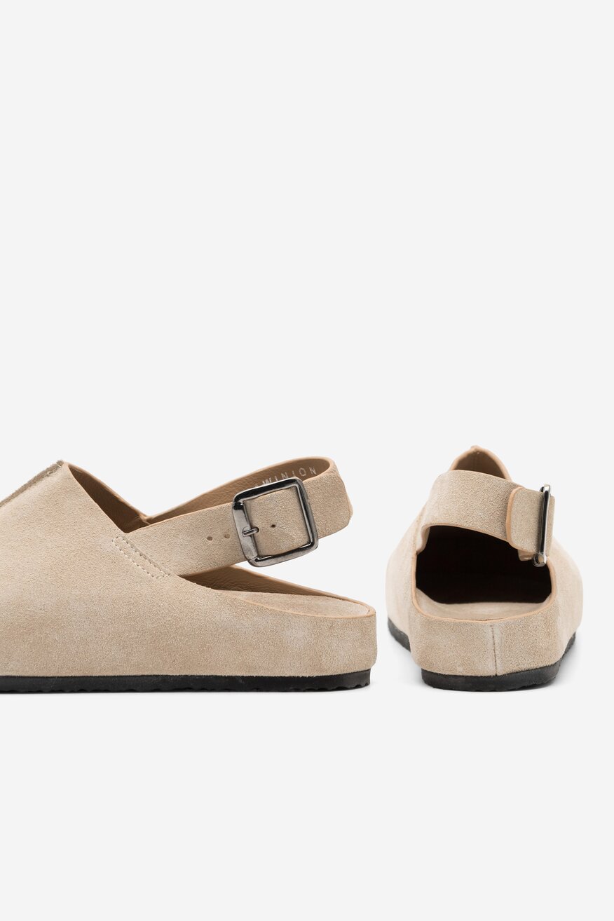 SIMPLE - Klapki mule skórzane - 5904862753836