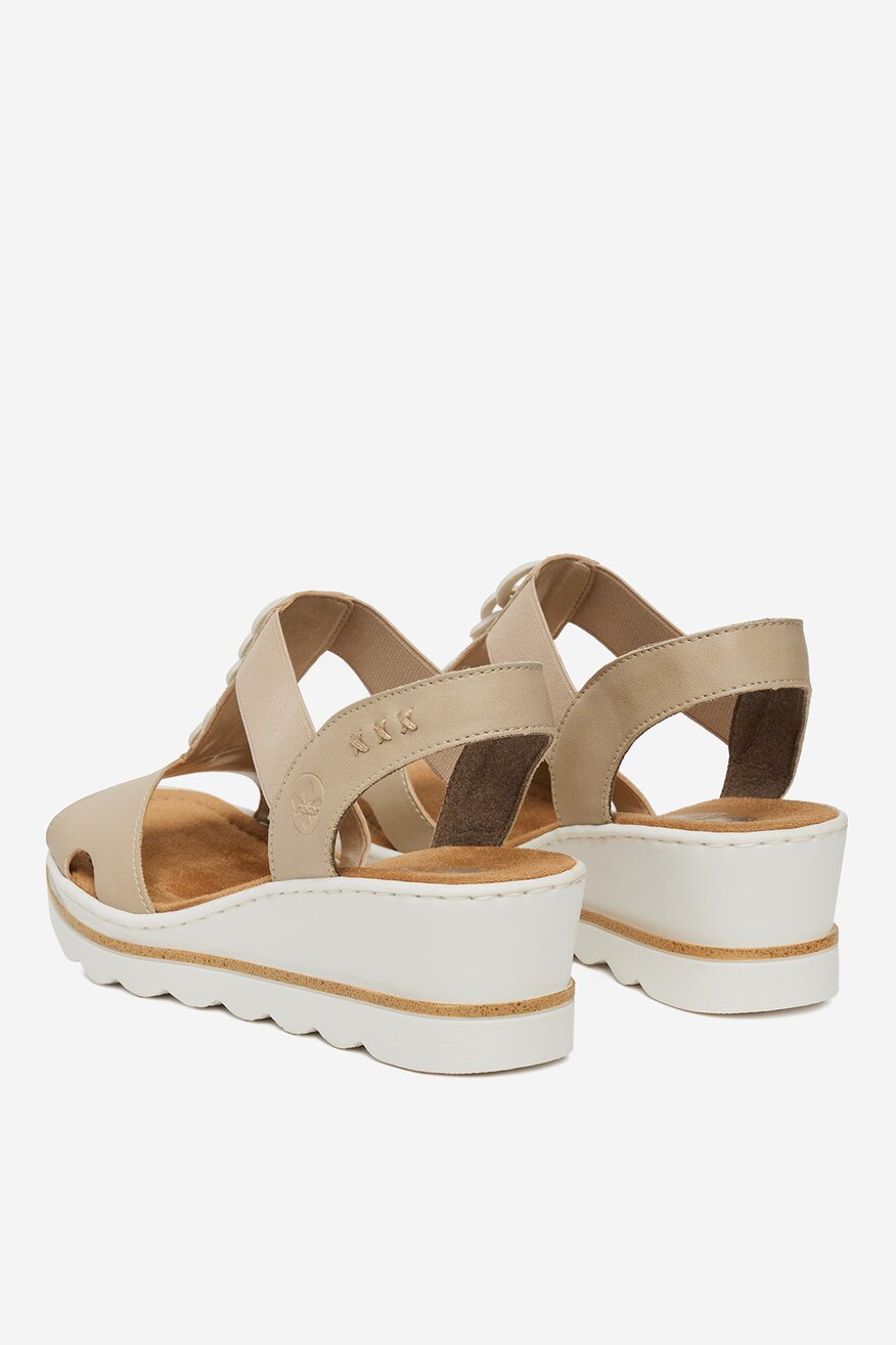 
                Rieker - Sandały na koturnie - 2230078389150