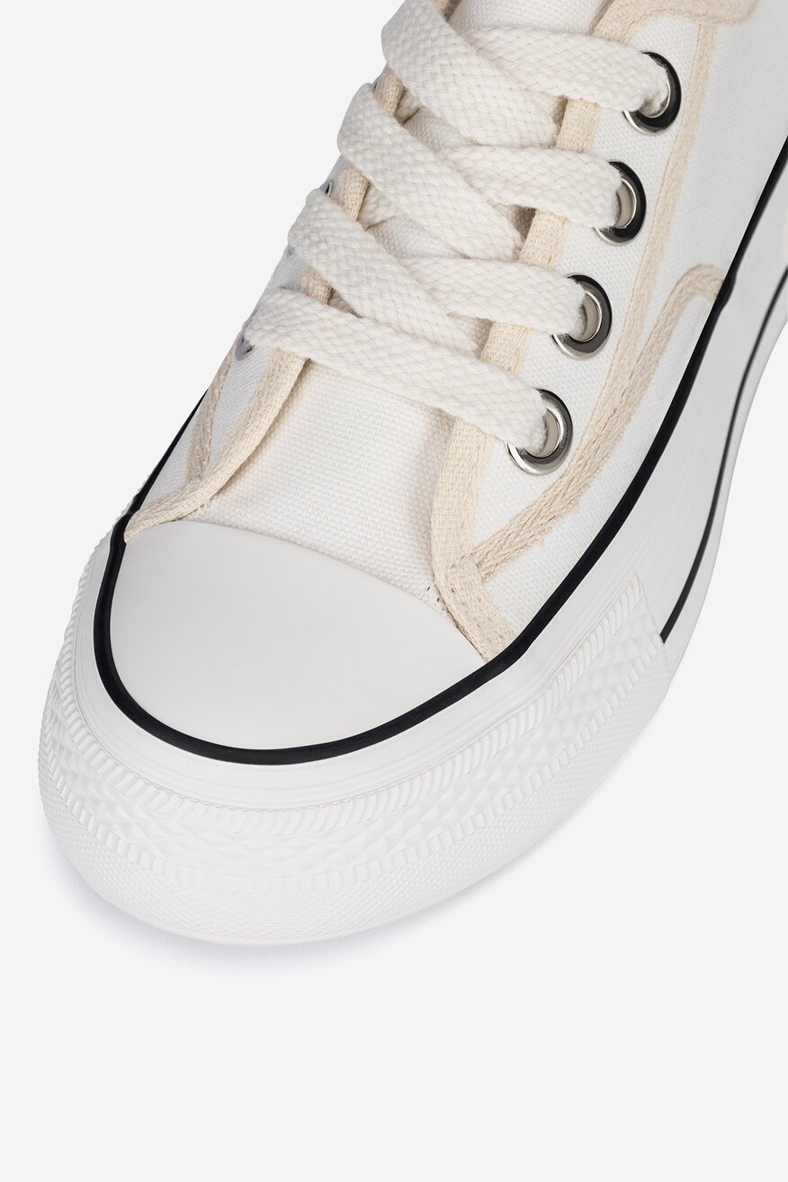 
                Pantofi pânză DeeZee ALB - 5905588793434