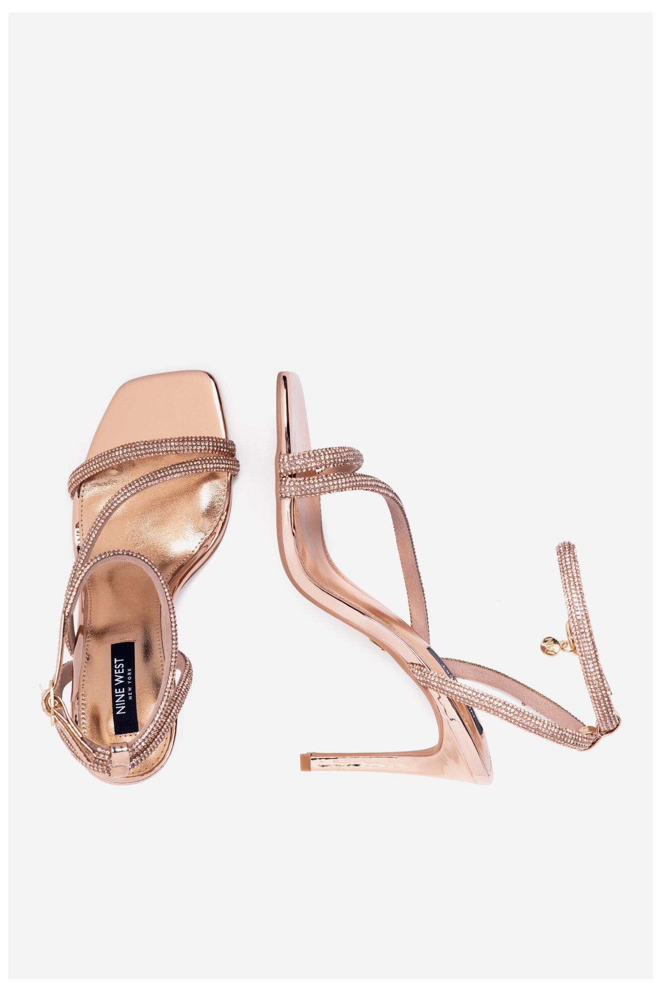 Sandały NINE WEST WFA2675-1 Złoty