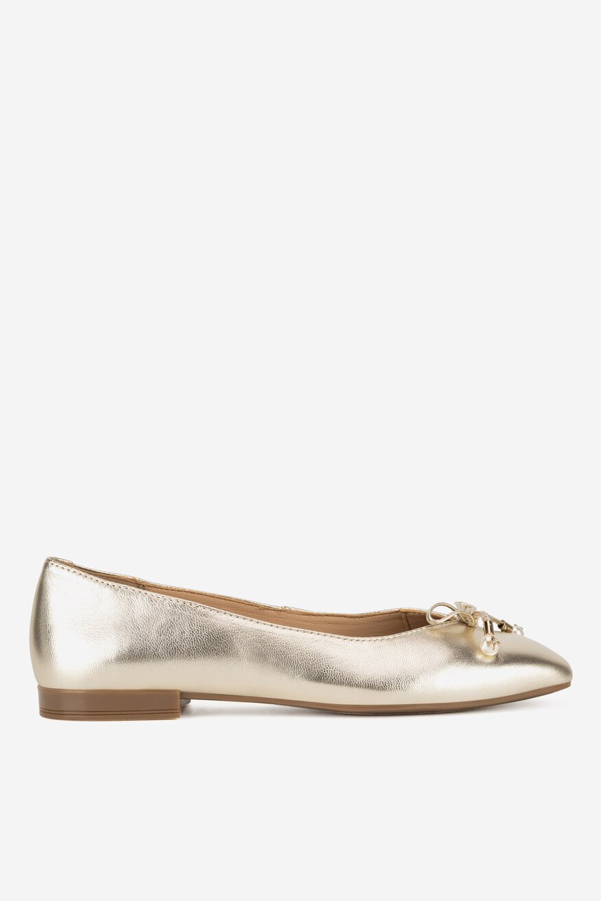 
                Lasocki - Baleriny skórzane - 5903698602974