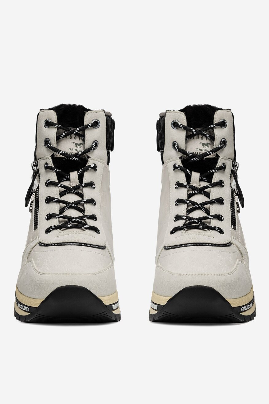 Mustang - Trzewiki ocieplane na platformie - 5905588862925