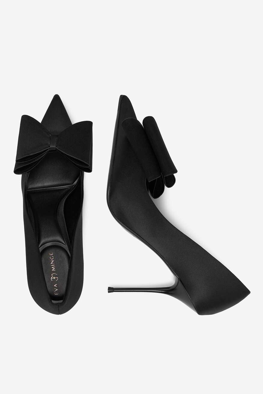 Pantofi cu toc EVA MINGE NEGRU - 5906751284544