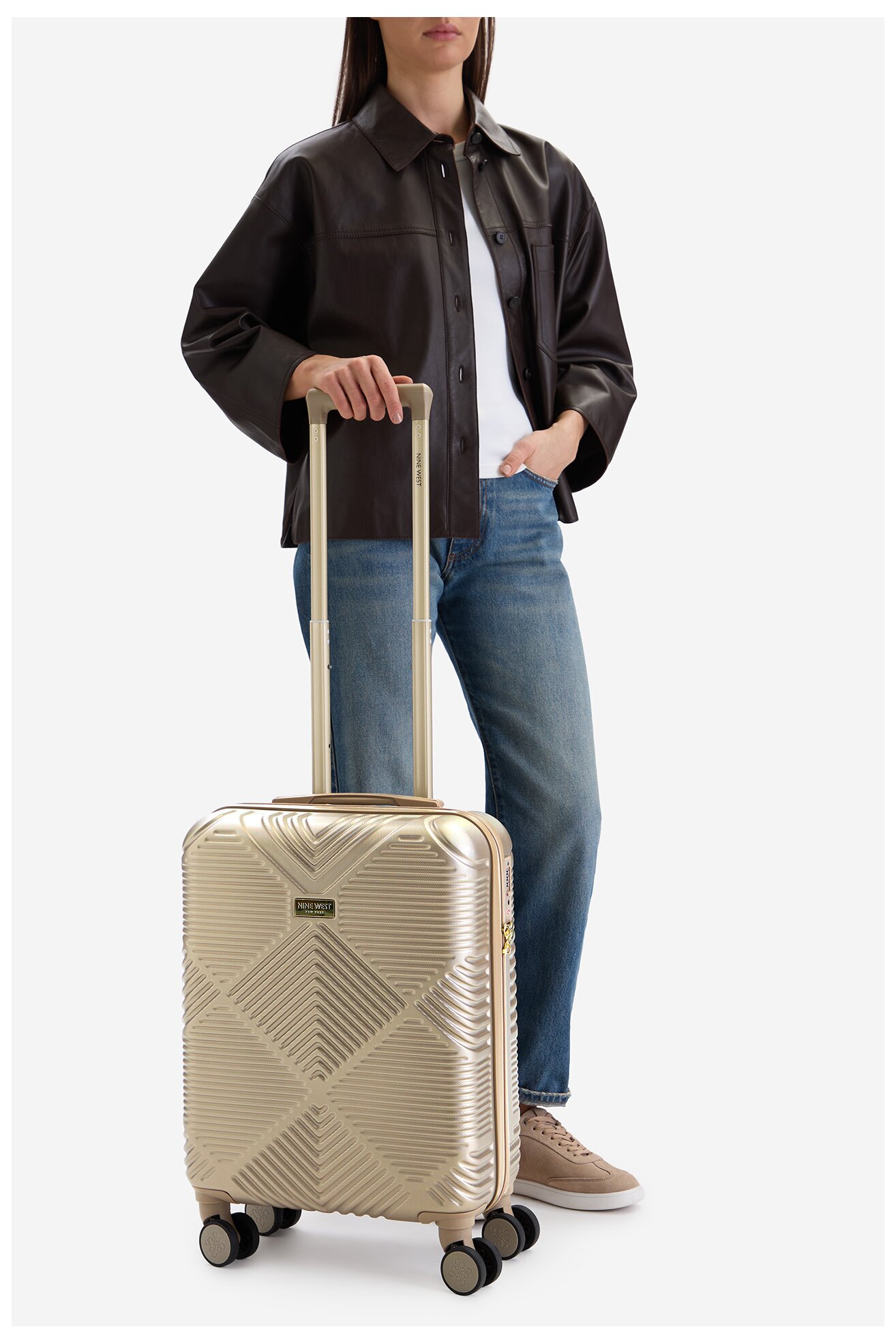 Walizka NINE WEST CEO-NW-S-002-09 GOLD Złoty