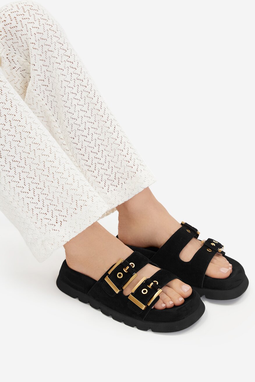 Badura - Klapki skórzane - 5906751990216