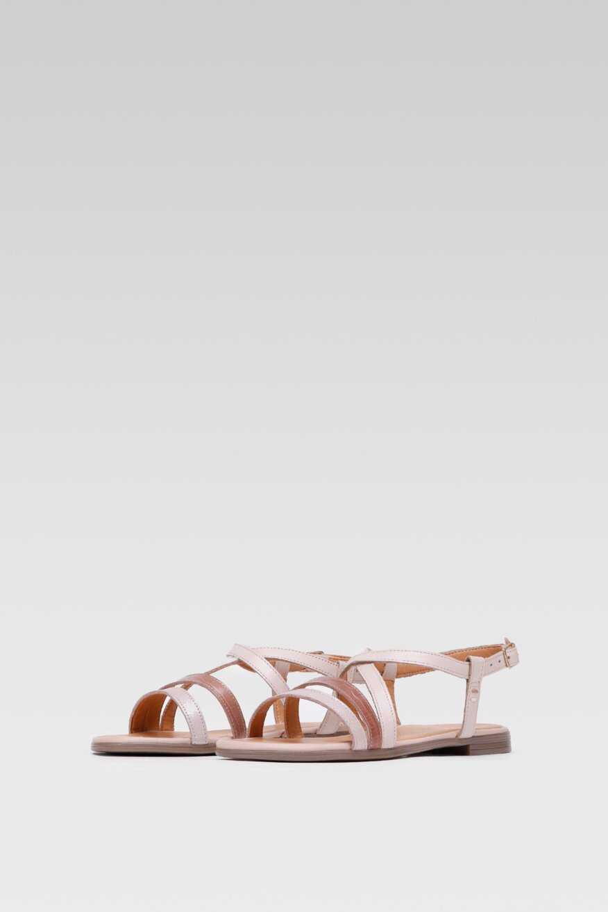 
                Lasocki - Skórzane sandały różowe - 5903698693750