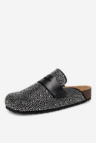 Шльопанець EVA MINGE PERPETUE-24SS03 СРІБНИЙ