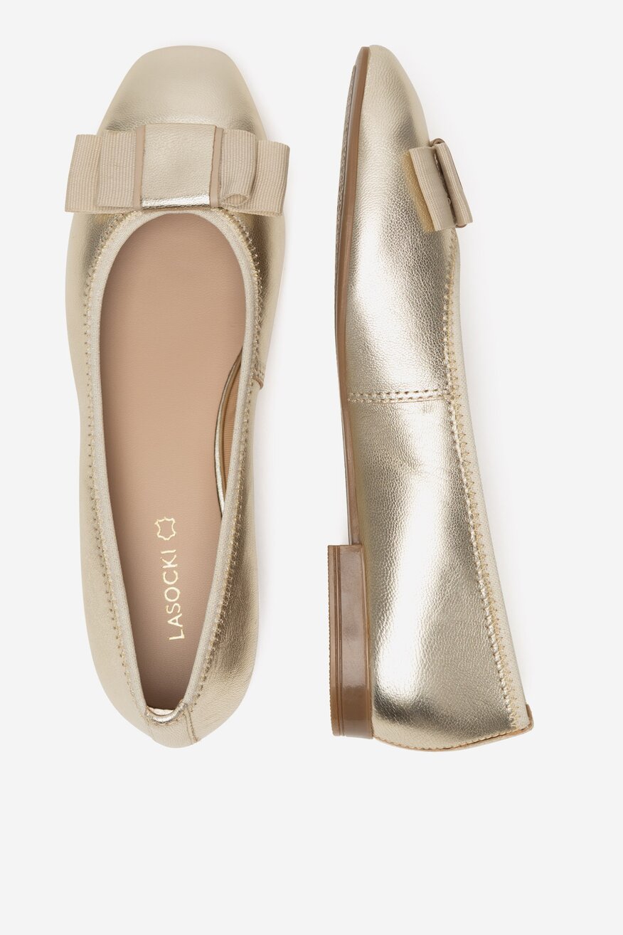 Lasocki - Baleriny skórzane - 5906751815533