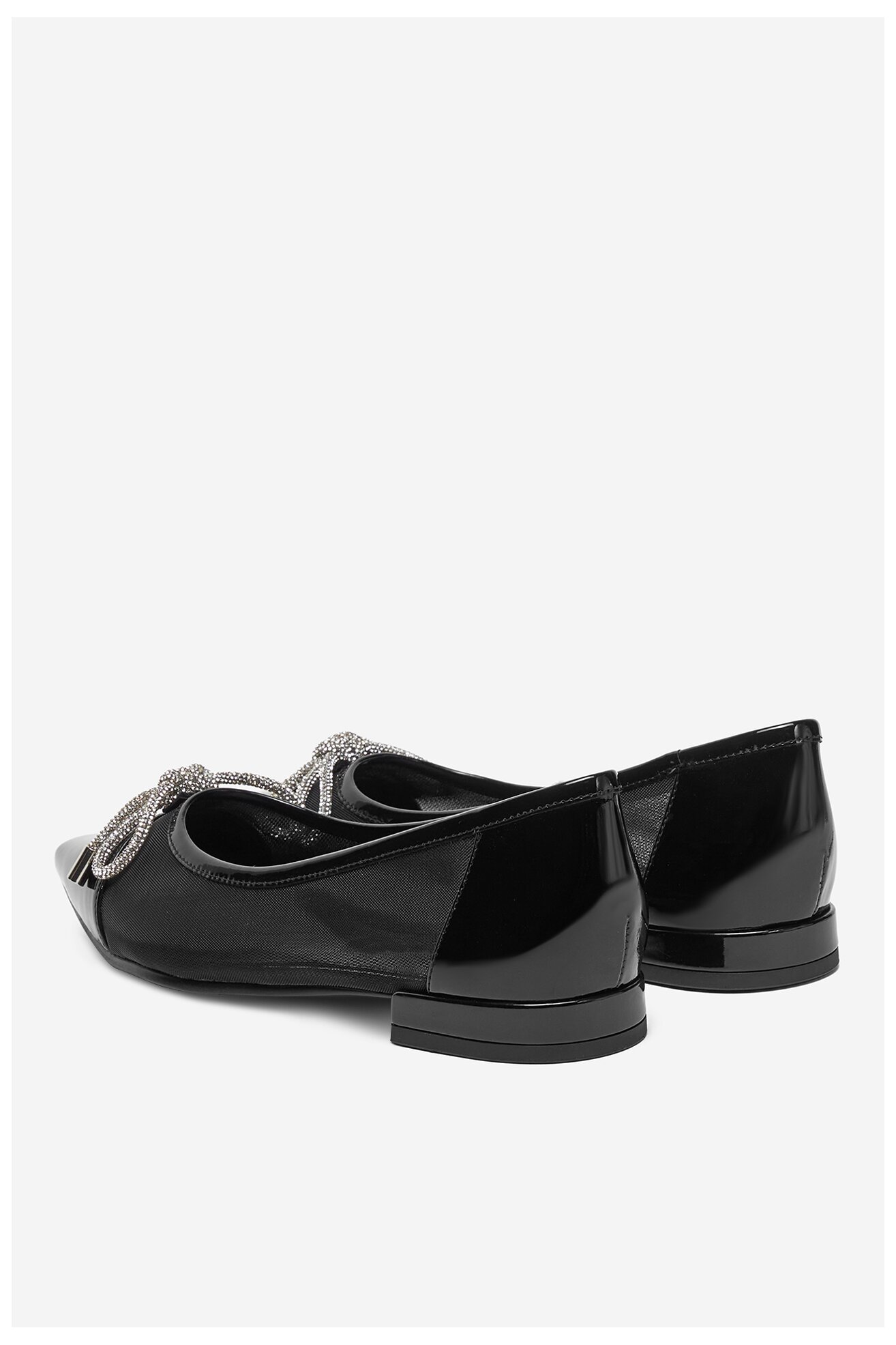 Baleriny EVA MINGE ALYSSUM-LT2408-9 Czarny