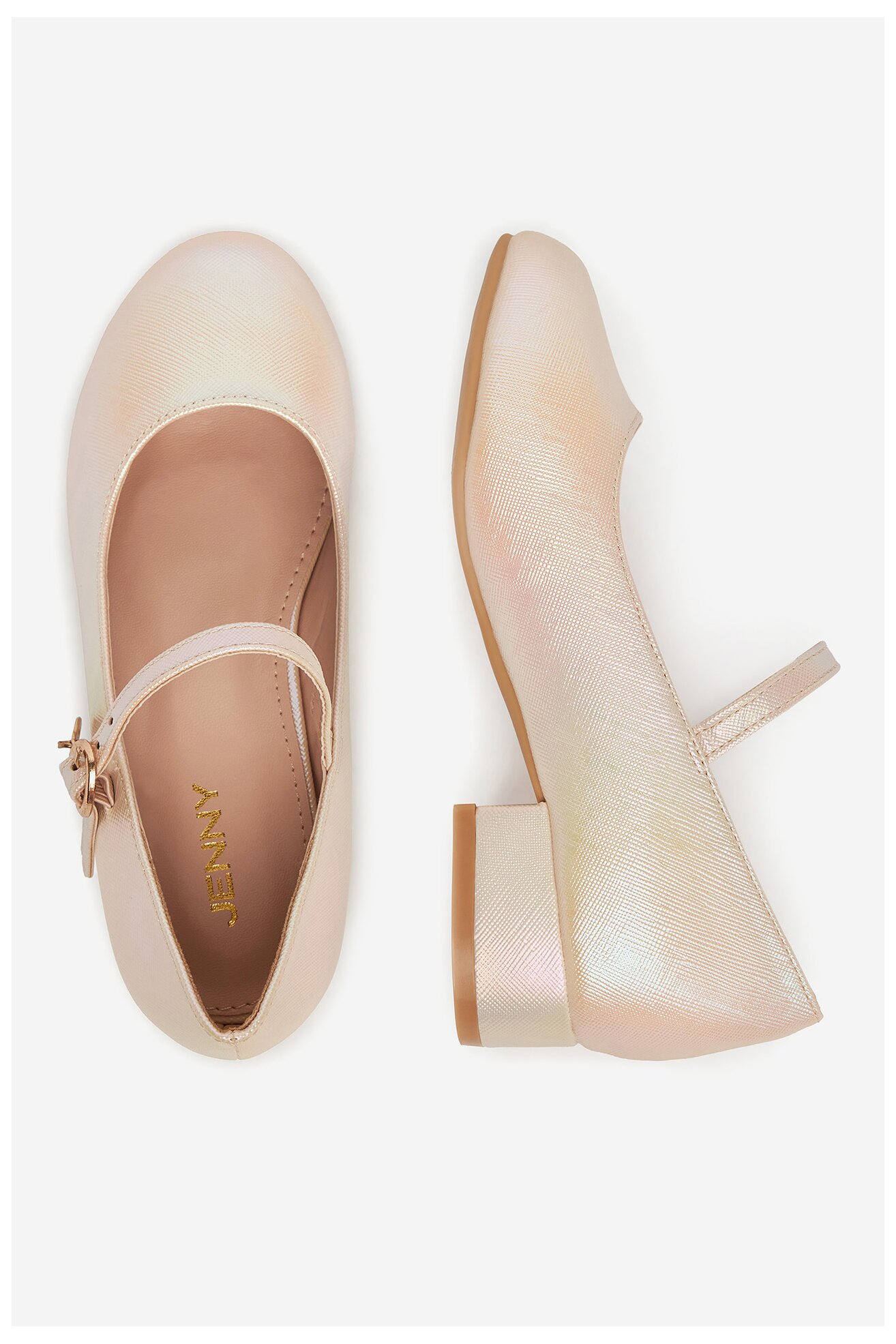 Półbuty Jenny CM240902-1 Złoty