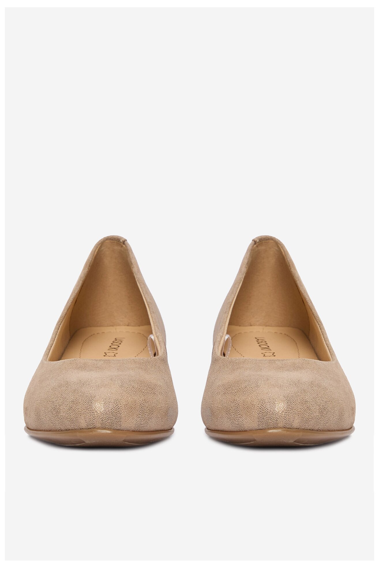 Baleriny Lasocki CEO-RST-ERICA-50 Beżowy ciemny