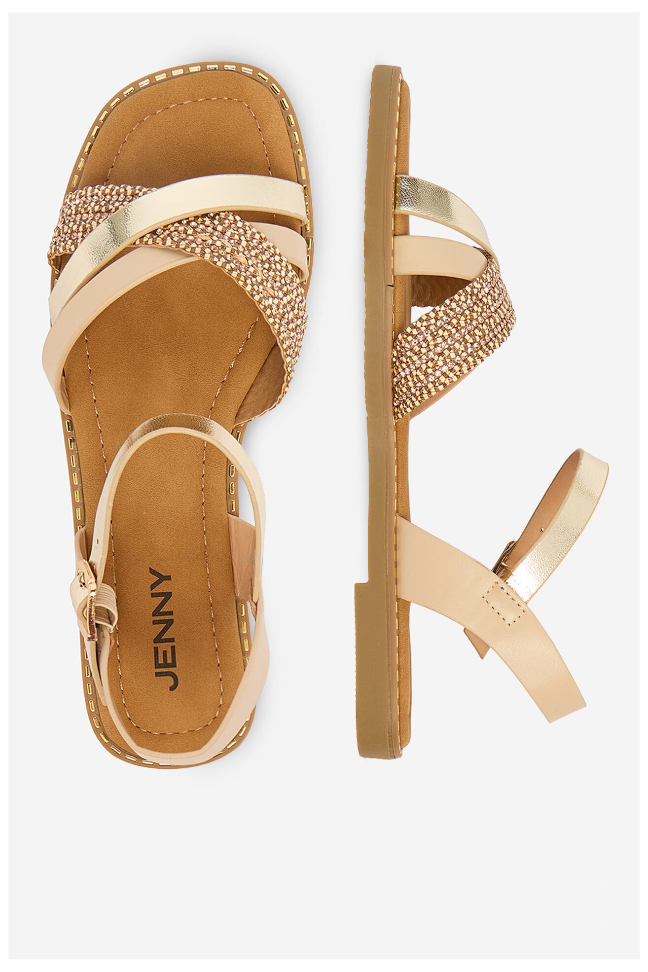 Sandały Jenny CEO-M-F9011-YLD Beżowy