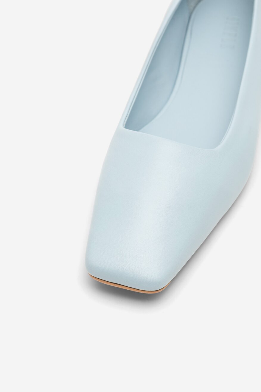 
                SIMPLE - Skórzane baleriny - 5904862753294