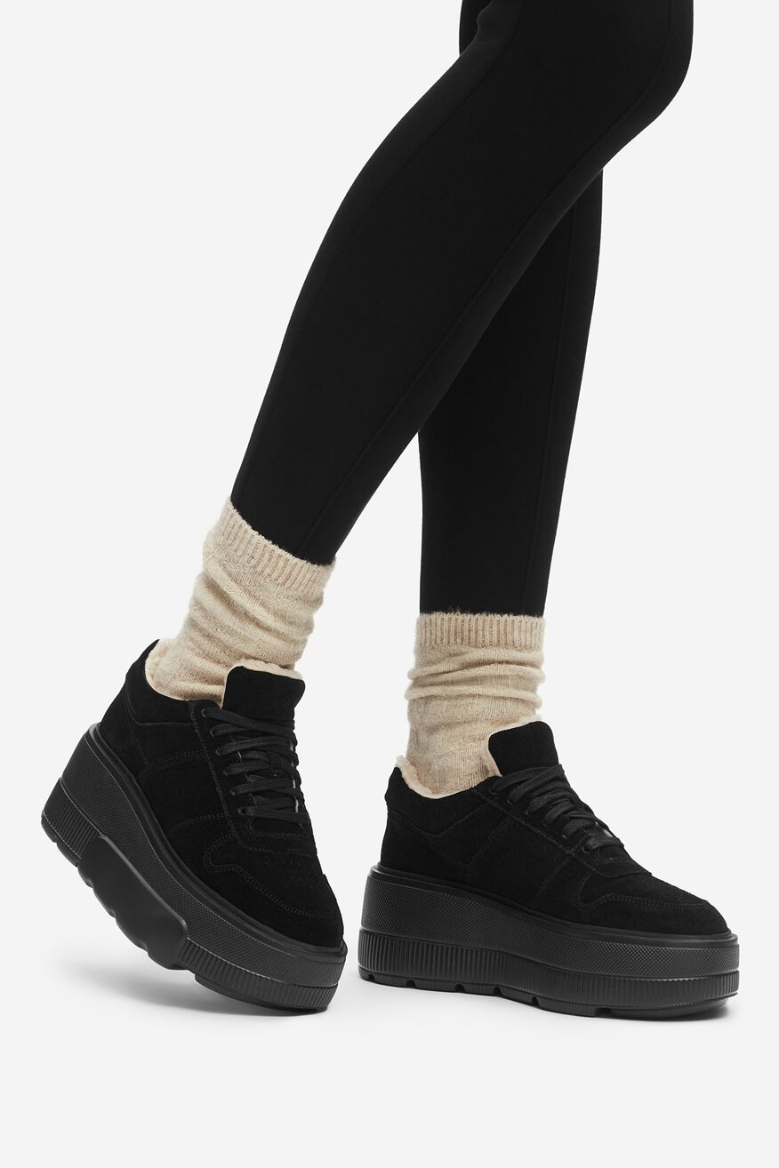 Badura - Sneakersy zamszowe ocieplane - 5905588966685