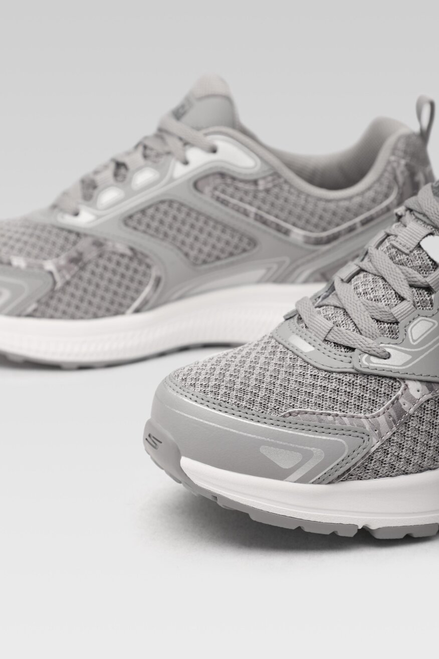 
                Skechers - Skórzane obuwie sportowe szare - 5903698442426