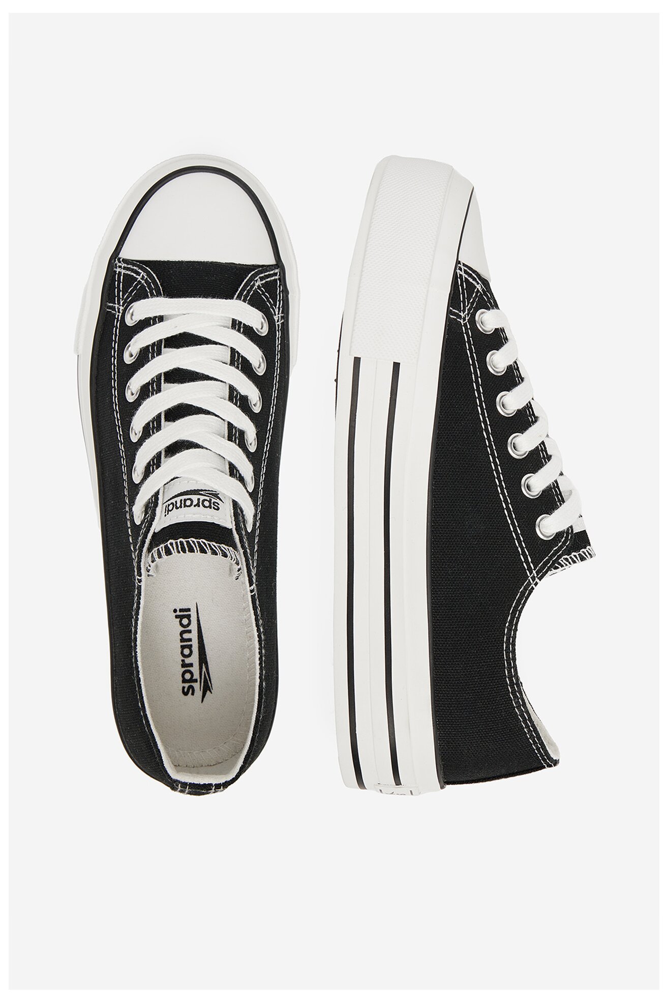 Plátěná obuv Sprandi CEO-LEA-RA003 ČERNÁ