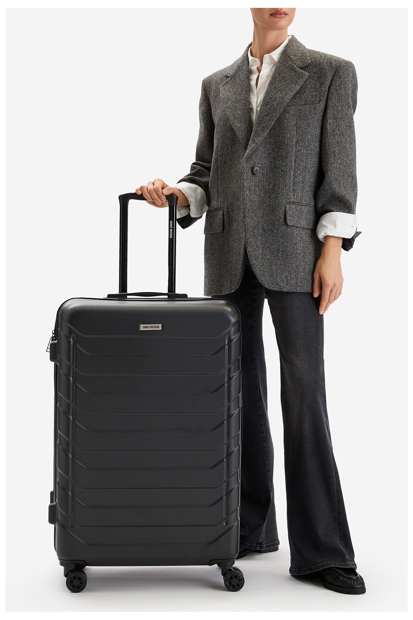 Walizka Gino Rossi CEO-GIN-L-001-05-BLACK Czarny