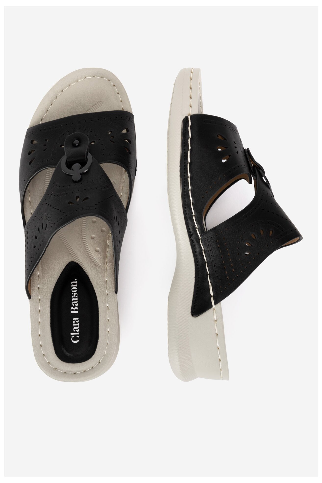 Шльопанець Clara Barson WYL05010-13 ЧОРНИЙ