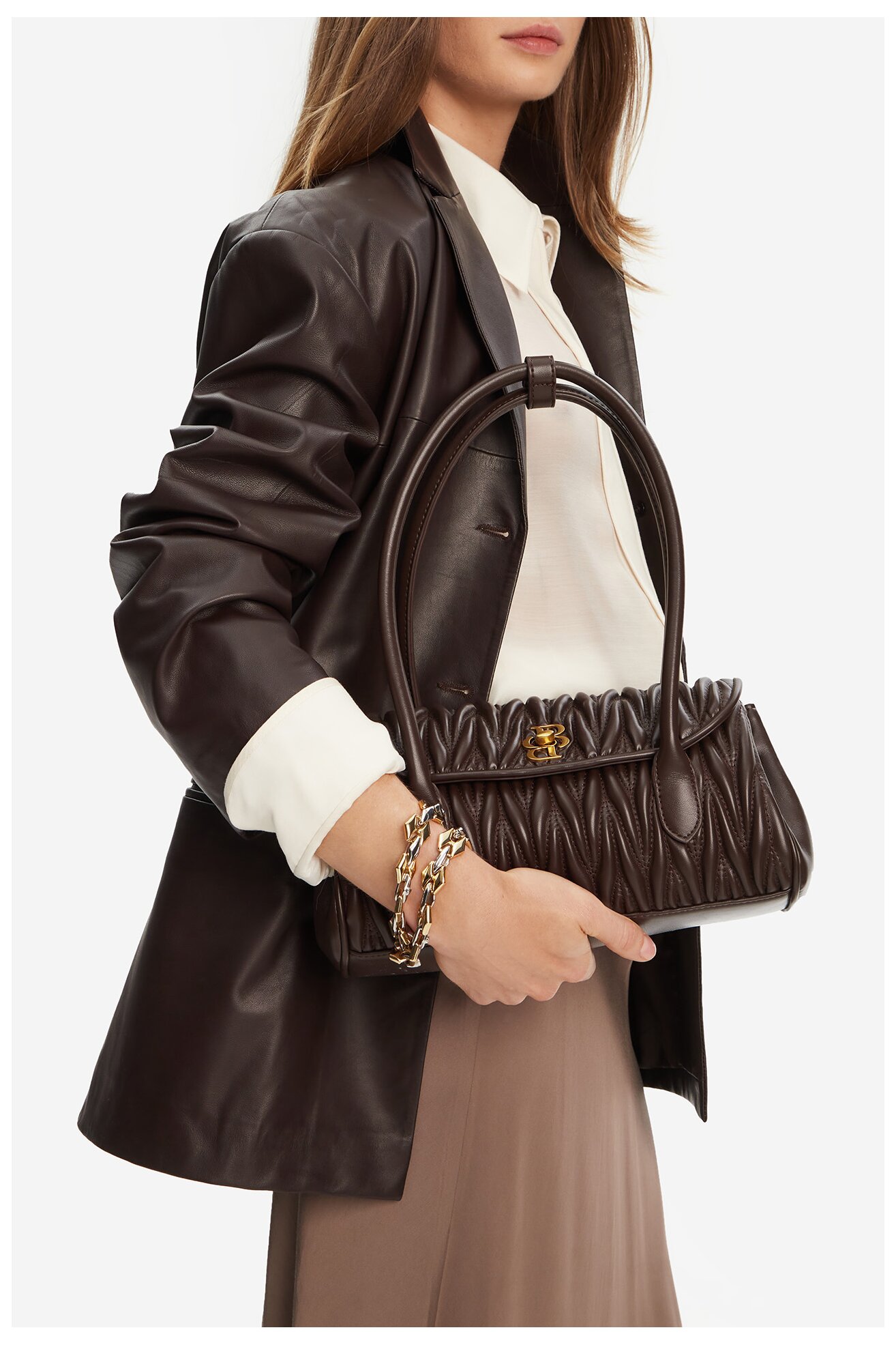 Geantă de mână Badura CEO-ALEXA-LDA8070 MARO ÎNCHIS