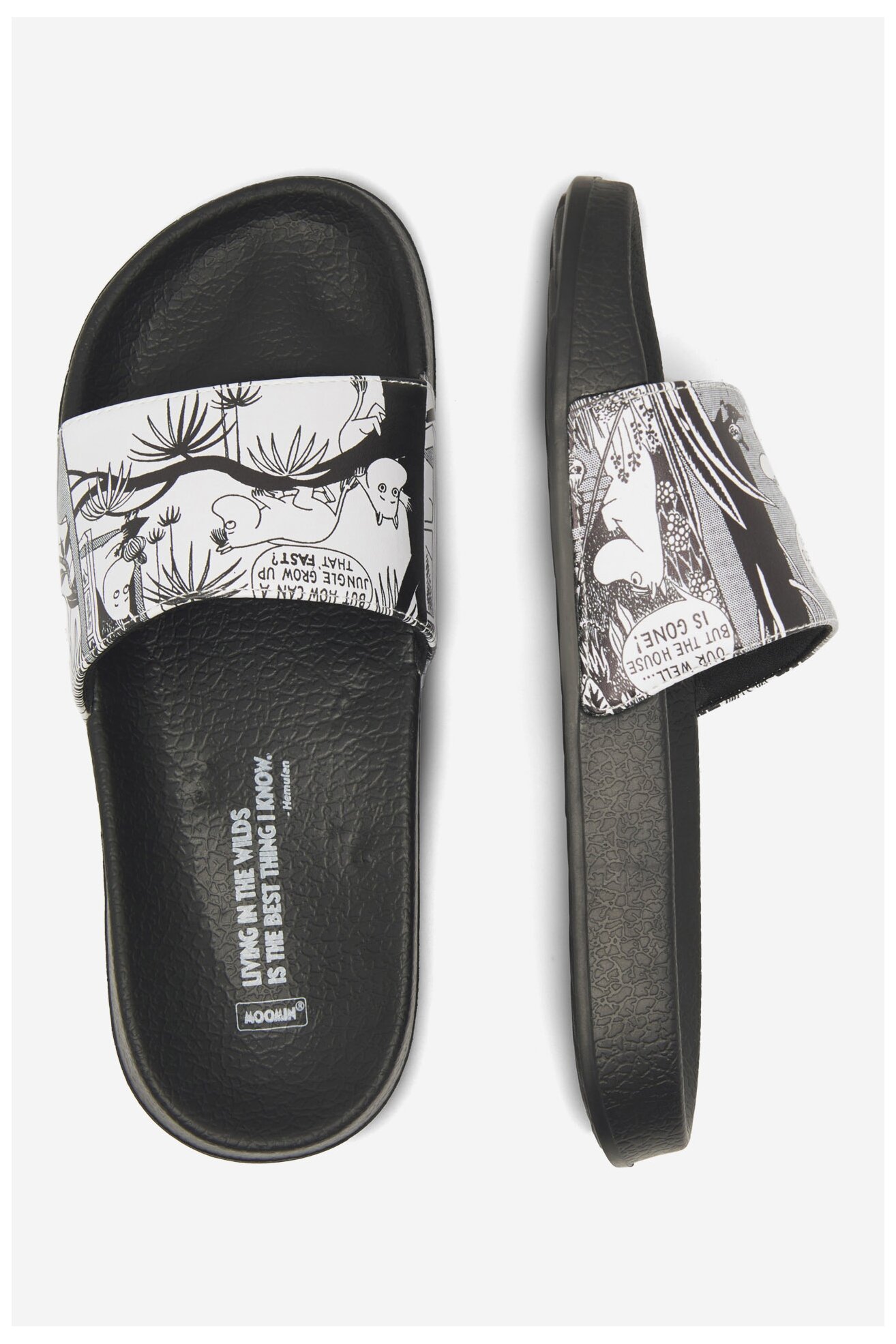 Șlapi pentru bazin MOOMIN SS24-244MMN NEGRU