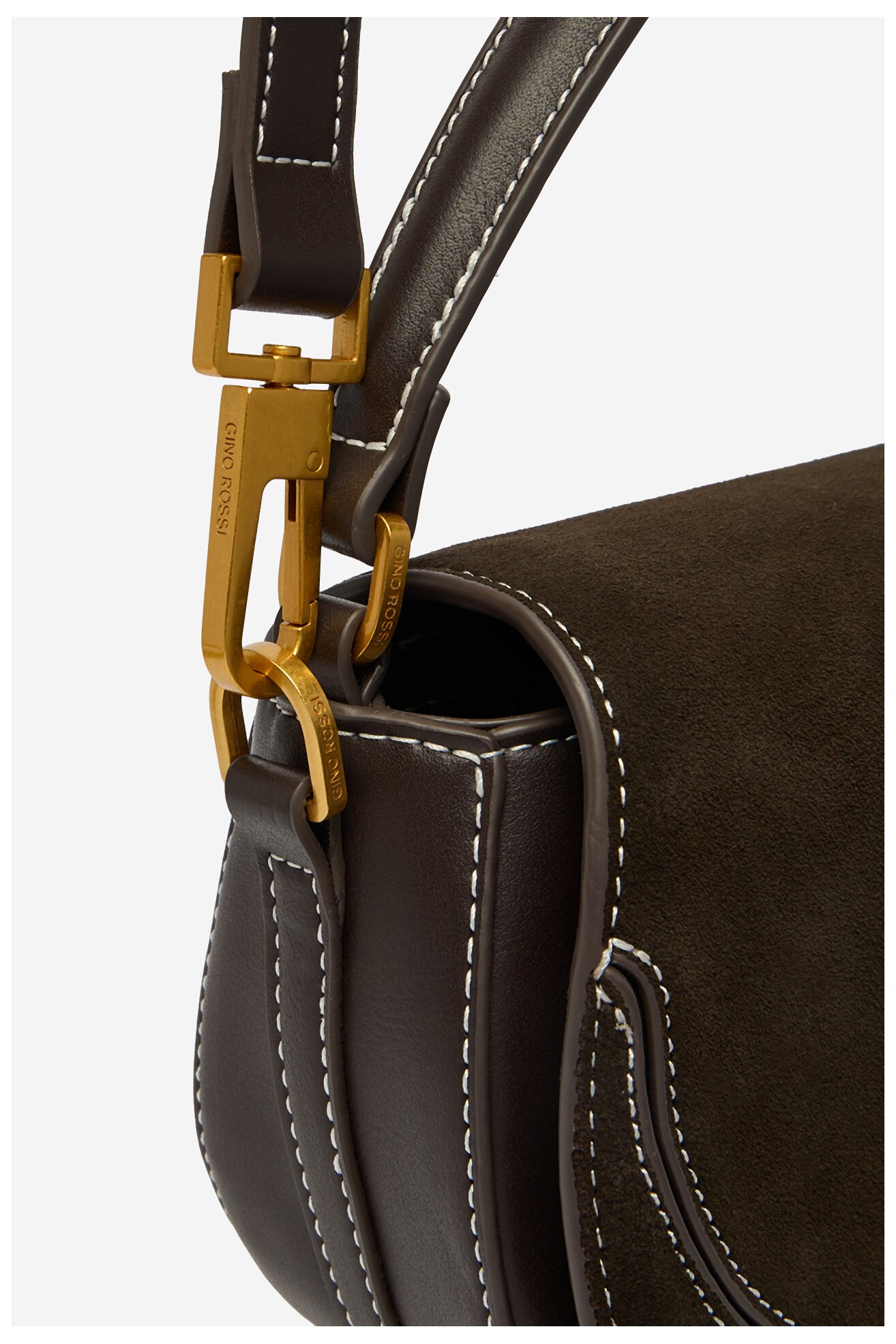 Сумка З Ремінцем Gino Rossi EO-LUIZA КОРИЧНЕВИЙ