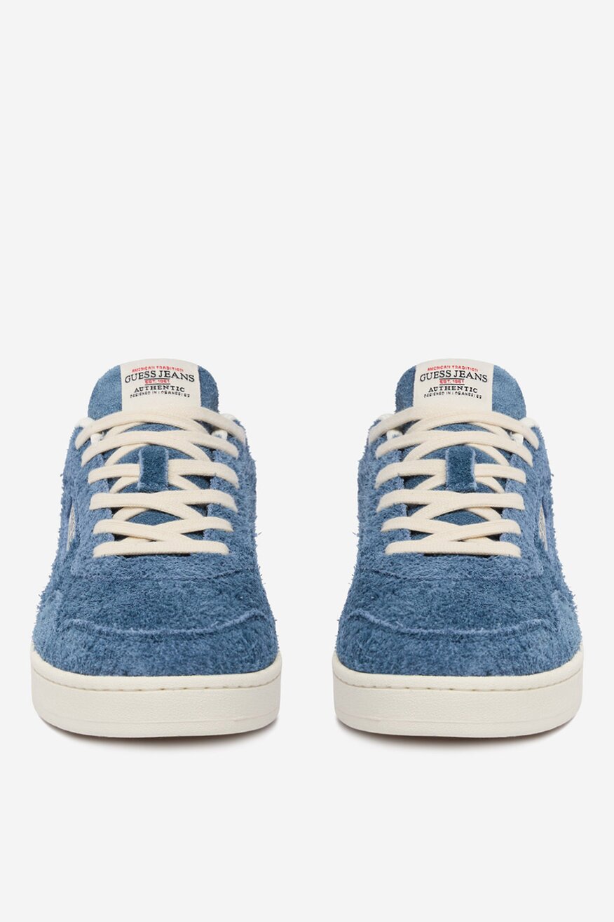 
                GUESS JEANS - Sneakersy skórzane - 5906751657331